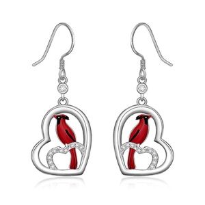 Diamond Cardinal Angel Earrings